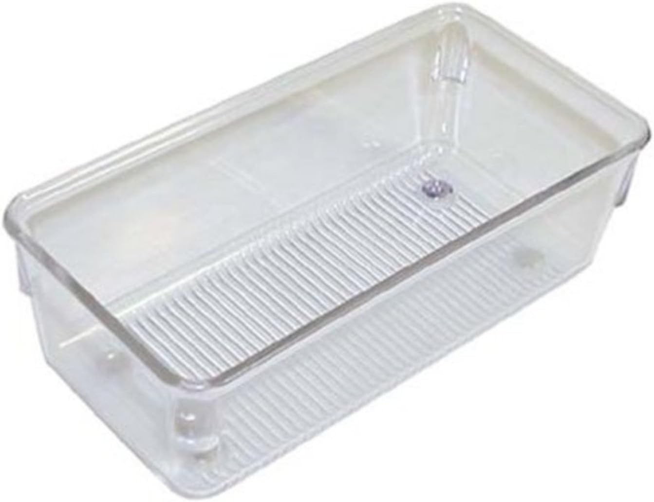 InterDesign Linus Deep Clear Drawer Organizer Multi Compartment 12 x 9 x 3 Inch